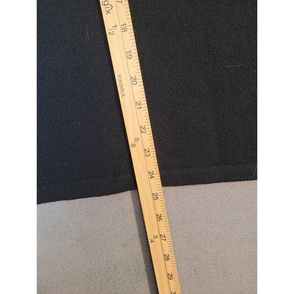 Vtg Express 100% Lambswool Black Crewneck Sweater XS EUC - Picture 9 of 11